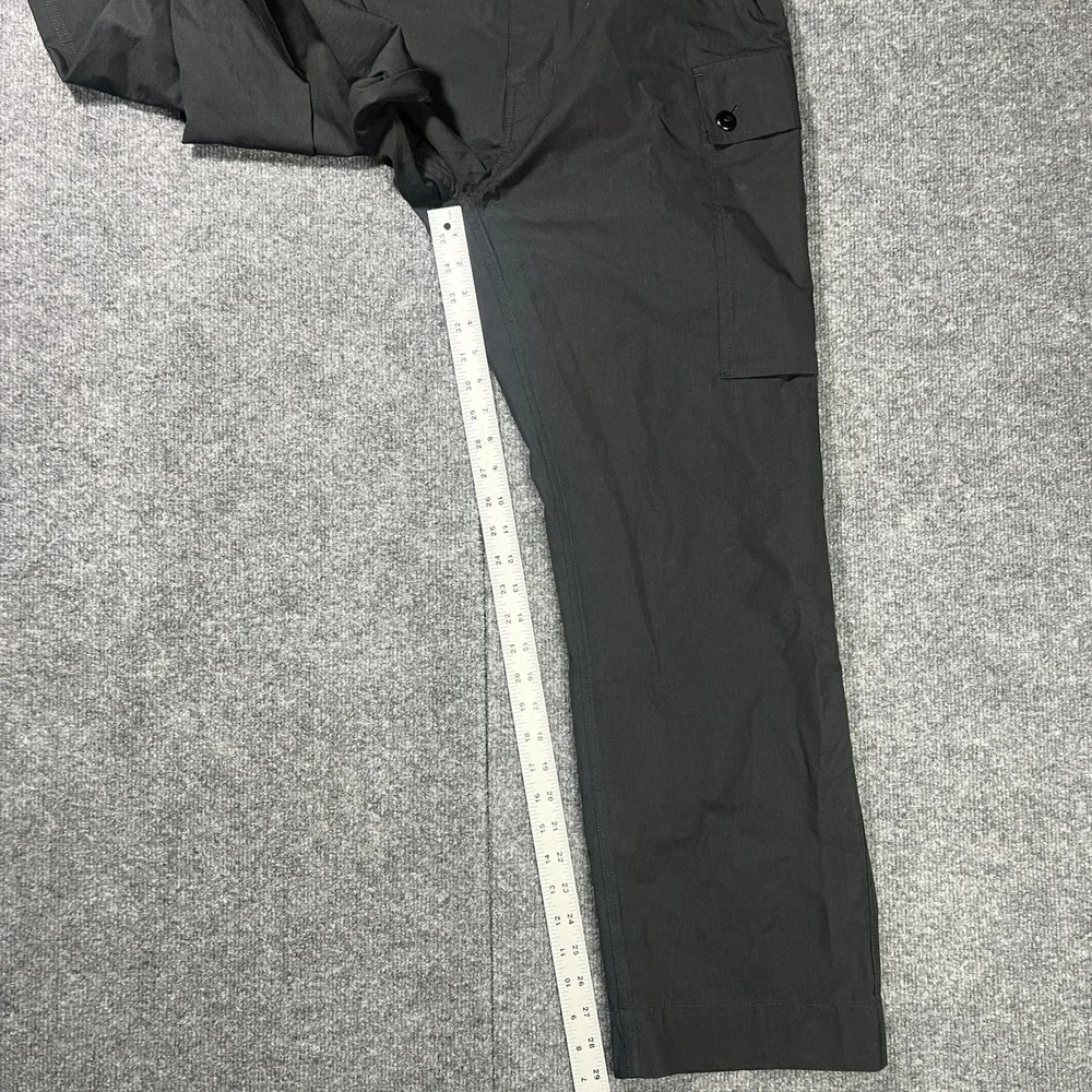 Banana Republic Men 32x30 Mateo Black Cargo Pants Straight Leg Cotton Nylon Rare